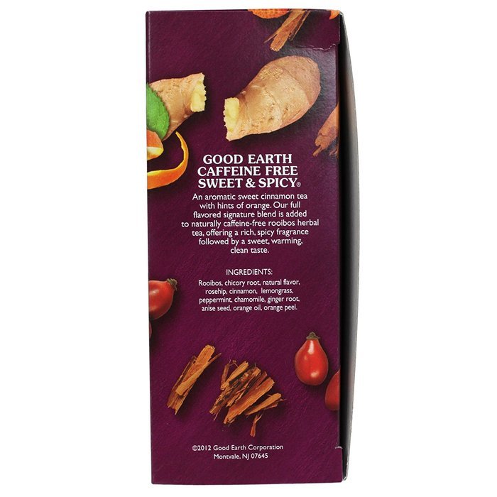 Good Earth Sweet and Spicy All-Natural Caffeine-Free Herbal Tea (2014 version), Pack of 3 1.87 Oz each N2