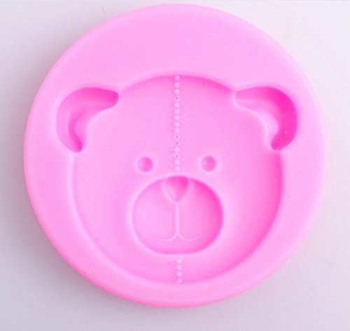Lariy 3D Cute Bear Head Silicone Mold Cake Fondant Chocolate Baking Mould Decorating N3