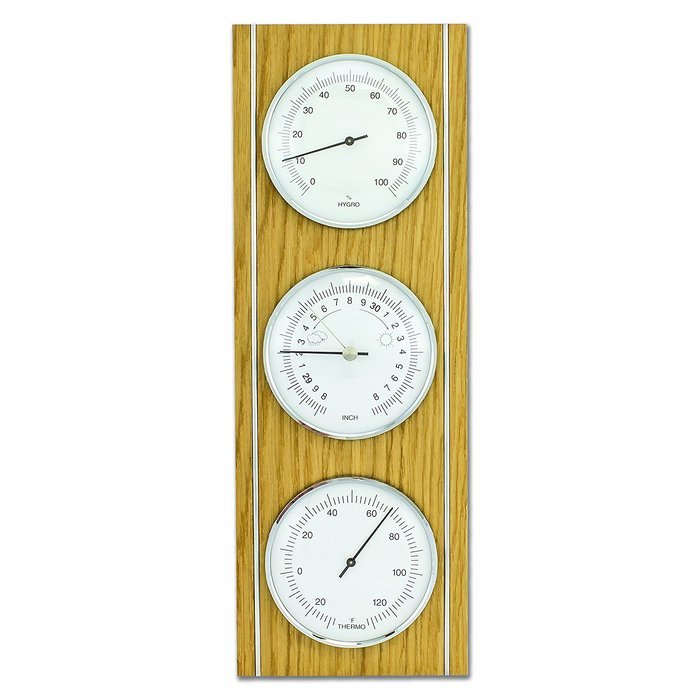 La Crosse Technology 20.1091.01 Analog 3-Tier Weather Station, Oak