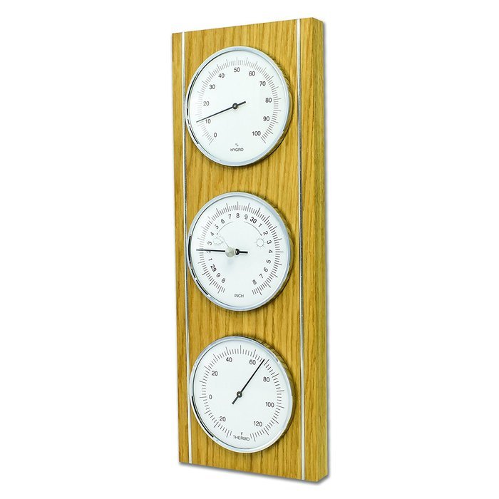 La Crosse Technology 20.1091.01 Analog 3-Tier Weather Station, Oak N2