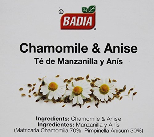 Chamomile and Anise by Badia. 100 Tea bags