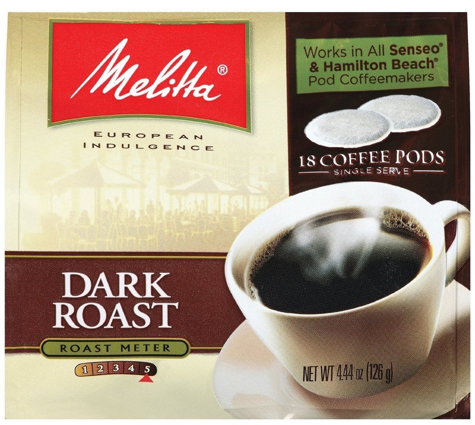 Melitta Dark Roast Soft Pod Pack 18 Count (Pack of 2) N2
