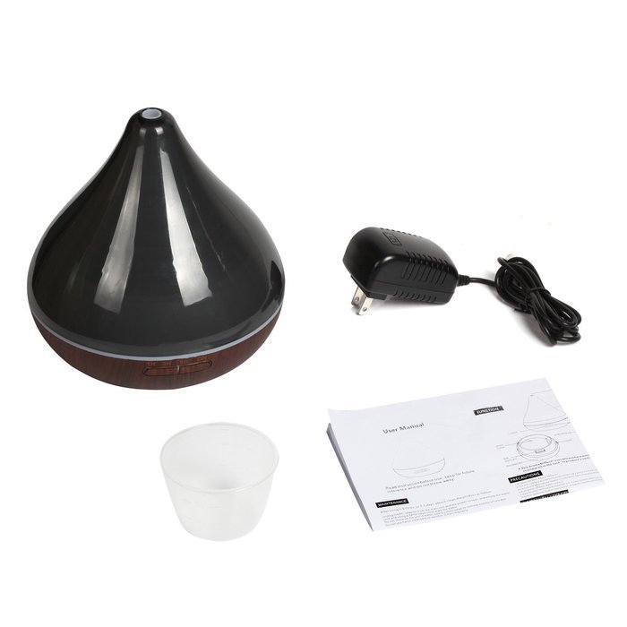 BlueFire 300ml Aroma Essential Oil Diffuser, Wood Grain Ultrasonic Cool Mist Humidifier for Office Home Bedroom... N2