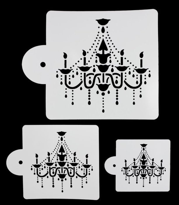 BleuMoo Chandelier Shaped Fondant Cake Mold Cake Spray Flowers Mould Decoration Tool N2