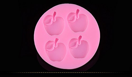 Mr.S Shop 3D 4 Little Apples Silicone Mold Cake Chocolate Biscuits Fondant Candy Mold DIY Kitchen Baking Mold N4