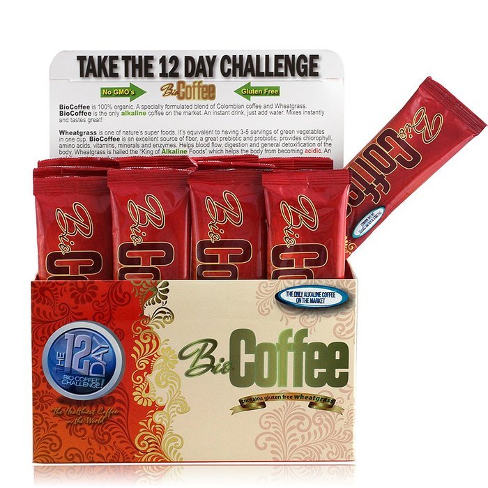 Bio Coffee- First Organic Instant Non-dairy Alkaline Coffee (1 Box) N3