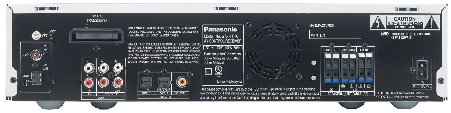 panasonic ht 40 speaker