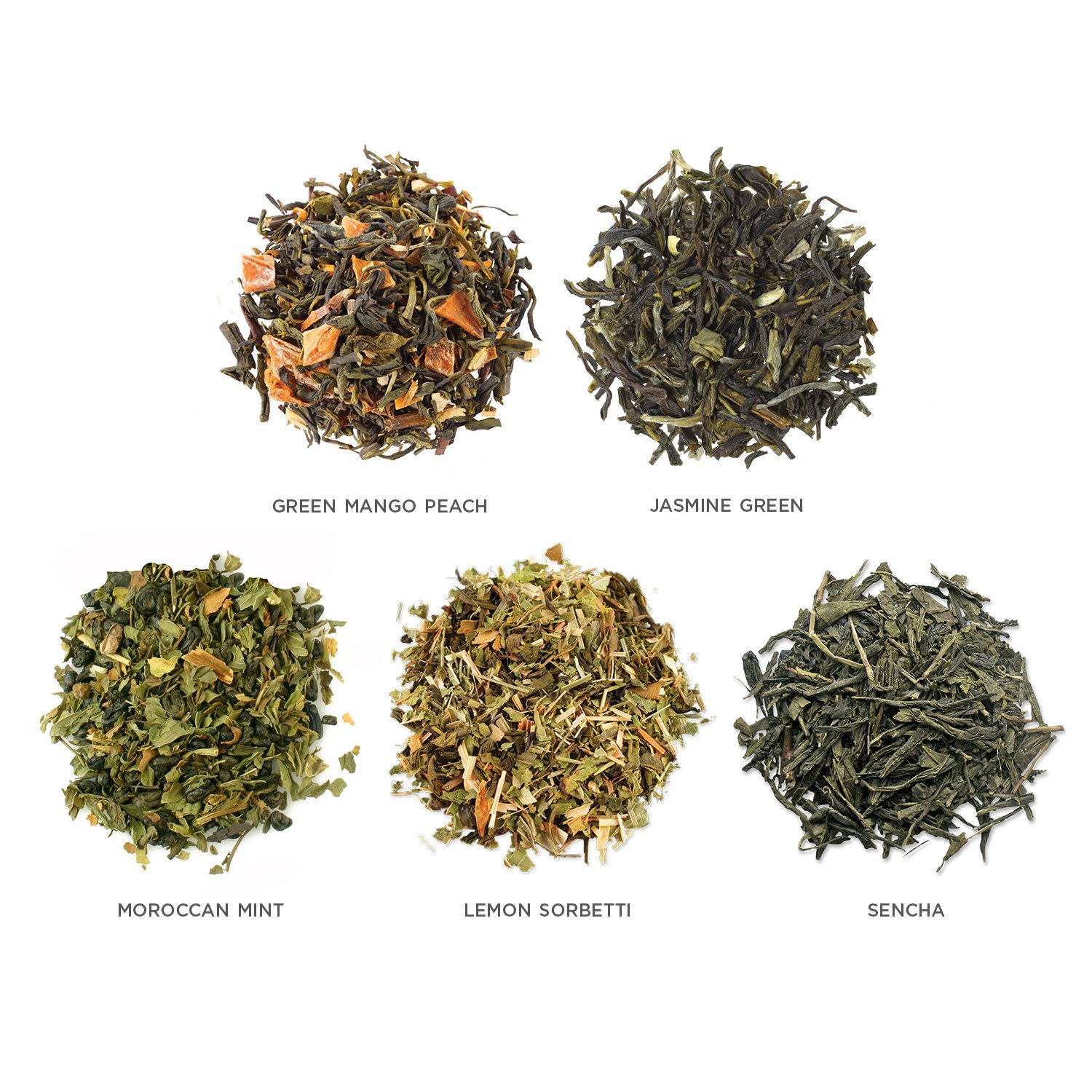 Tea Forté Green Tea Assortment SINGLE STEEPS Loose Leaf Tea Sampler, 15 ...