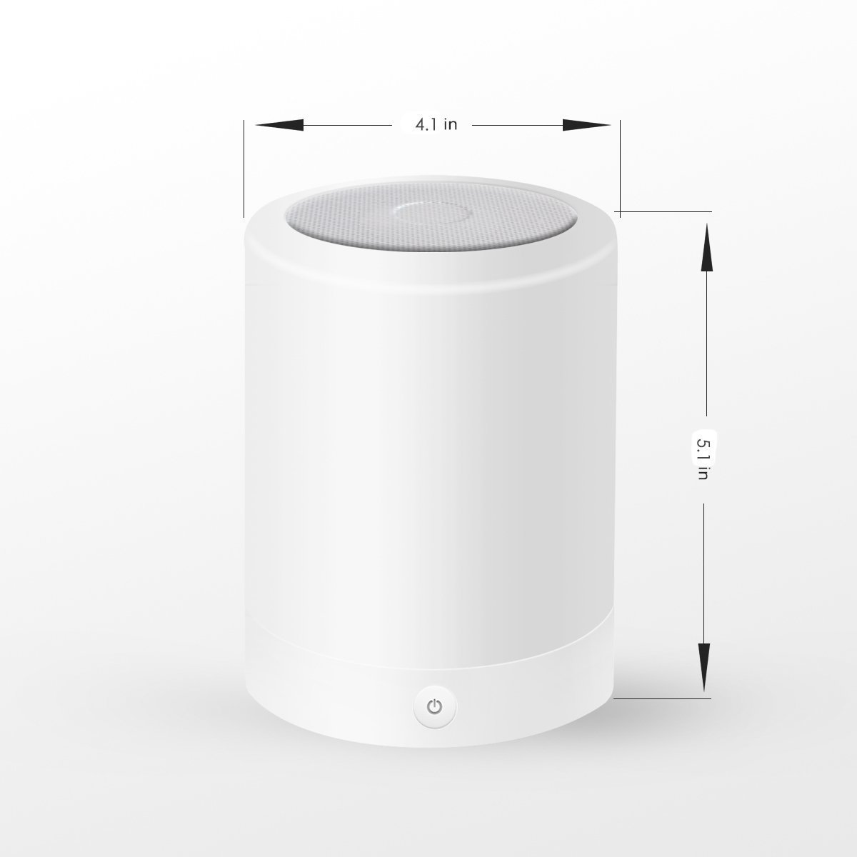 Wireless LED Bluetooth Speakers,Dimmable Night Light with Bluetooth 4.0