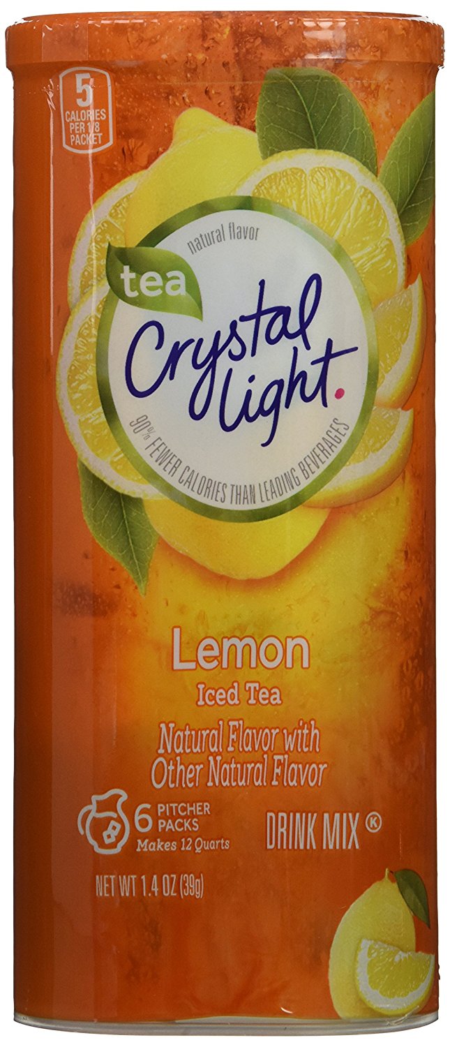 Crystal Light Iced Tea, With Lemon Flavoring 1.4-Ounce Unit (Pack of 6 ...