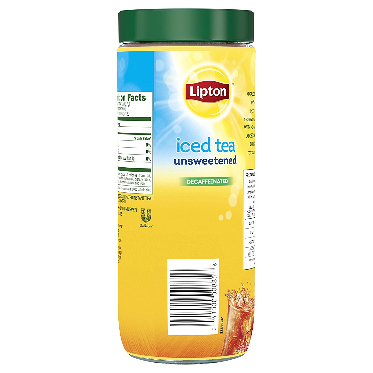 Lipton Iced Tea Mix Diet Decaffeinated Lemon 10 Qt Pack Of 4 N34 
