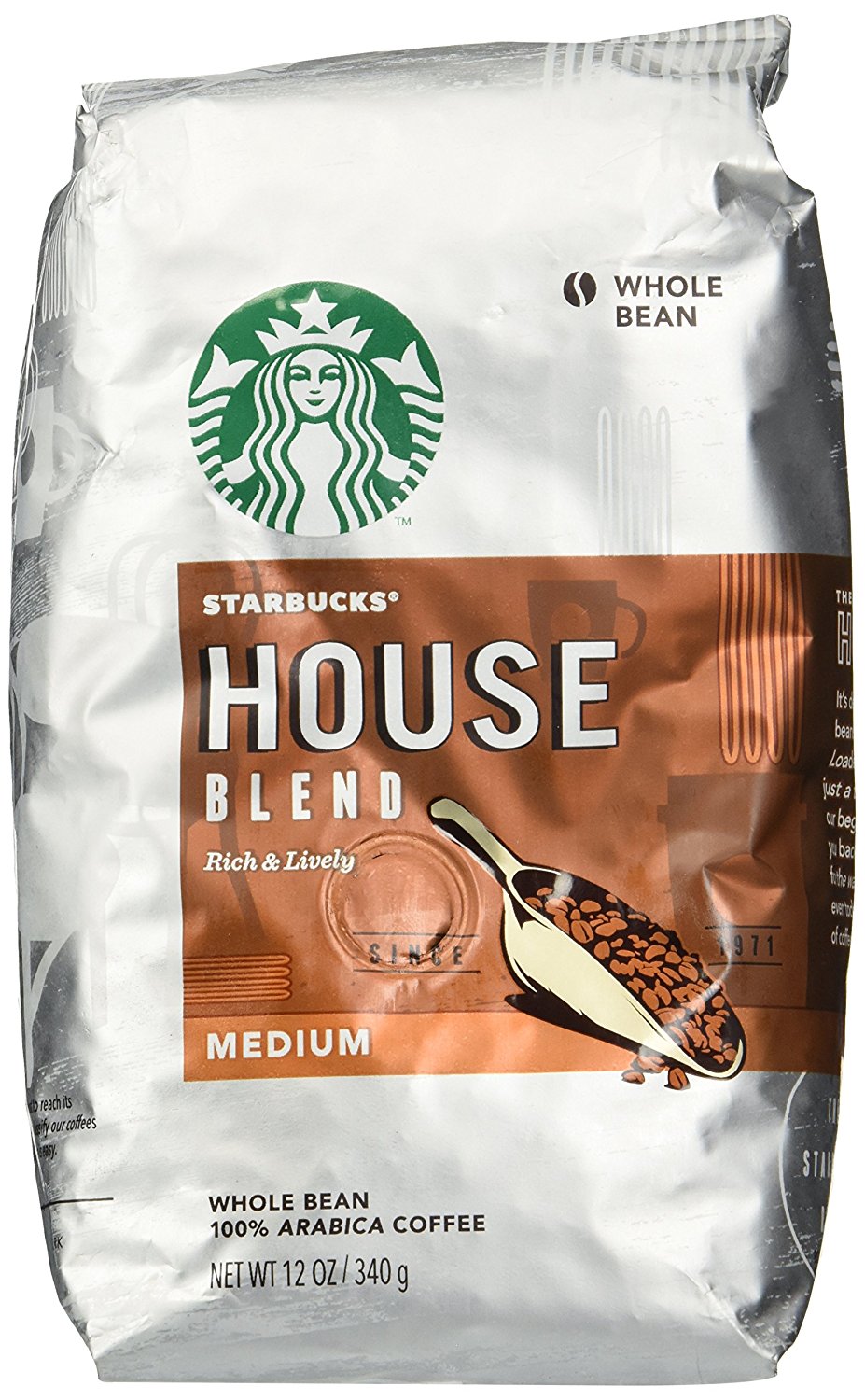 Starbucks House Blend Whole Bean 12 Oz Bag N2 free image download