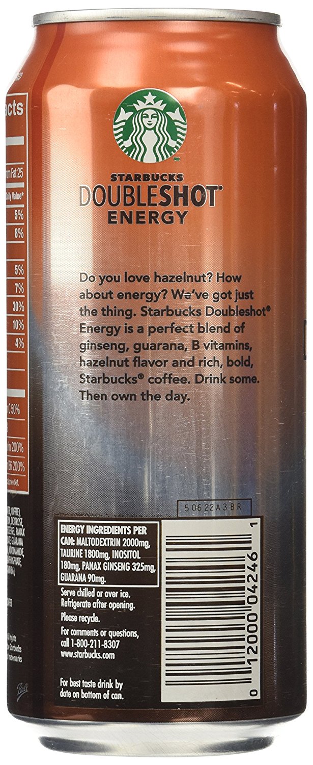 Starbucks Doubleshot Energy Coffee, Mocha, 15 Ounce Cans, 12 Count N3