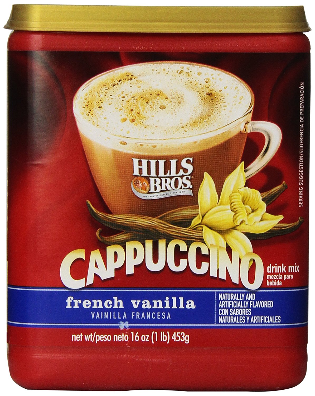 Hills Bros Cappuccino Sugar-Free French Vanilla, 12 Ounce N7 Free Image ...