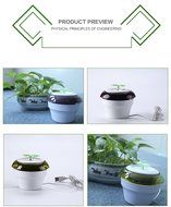Allnice Car Gadgets Portable USB Powered Peace Grass Air Purification Machine Car Air purifier Ion Generator Car... N3