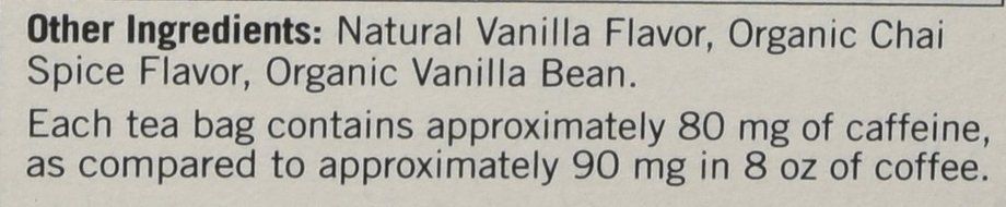 Yogi Tea Vanilla Spice Perfect Energy Tea Bags - 16 ct