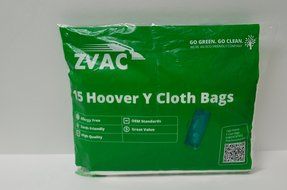 15 Hoover WindTunnel HEPA Style CLOTH Type Y Vacuum Bags - Allergen filtration with Closure - Similar To Hoover... N6