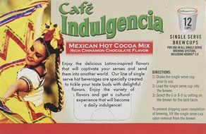 Caf&eacute; Indulgencia Mexican Hot Chocolate, 12 Count (Pack of 6) (Compatible with 2.0 Keurig Brewers) N10