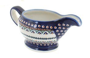 Polish Pottery Daisy Gravy Boat