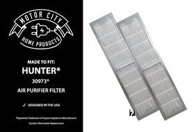 Hunter 30973 Compatible Air Purifier Filter, Motor City Home Products Brand Replacement (1) N2