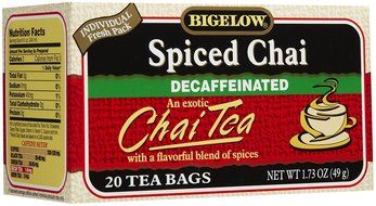 Bigelow Decaf Spiced Chai Tea Bags, 20 ct