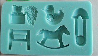 HSE Trojan Cubs Chicks liquid silicone cake mold animal kitchen baking cake chocolate pastry tools