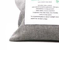 GOWOW Naturally Activated Bamboo Air Purifying Bag, Charcoal Bag (1Large, DarkGrey) N25