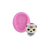 Cutoy Skull Pattern Design Silicone Cake Fondant Chocolete Jello Soap Candy Gum Paste Molds Clay Moulds DIY Decorating...