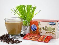 Bio Coffee- First Organic Instant Non-dairy Alkaline Coffee (1 Box) N5