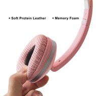 Lightweight Foldable Headphones Adjustable Headband Headsets with Microphone and volume control 3.5mm for kids... N12