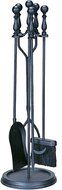 Uniflame, F-1625, 5pc Black Wrought Iron Toolset with Ball Handles
