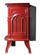 Ashley AGC500VFRLP Vent-Free Red Enameled Porcelain Cast Iron Stove, 31000 BTU