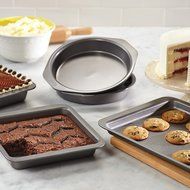 Cake Boss Basics Nonstick 5-Piece Bakeware Set, Gray N3