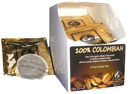 100% COLOMBIAN COFFEE PODS - Good As Gold Coffee - (1 Box / 20 Coffee Pods)