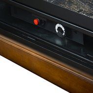 Pleasant Hearth Convertible Vent-Free Dual Fuel Fireplace, 35-Inch, Cherry N5