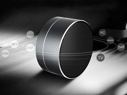LinDon-Tech Portable Speakers - Super Mini Metal Desk Wireless Powerful Sound Portable Bluetooth Speaker with... N7