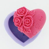 niceeshop(TM) Mini Silicone Lotus Flower Cake Molds DIY Fondant Tool Cake Decorations,Random Color N7