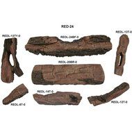 Peterson Real Fyre 24-inch Red Oak Log Set With Vented Propane Ansi Certified G46 Burner - Electronic On/Off Remote