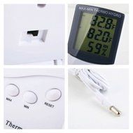 LCD Display Digital Thermometer Hygrometer with Dual Sensors - Indoor/ Outdoor Max-Min Thermo Hygro - Portable... N5