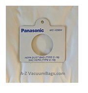 Genuine Panasonic Mc-v295h Type C-19 Synthetic Hepa Vacuum Cleaner Bags / 6 Individual Bags - Genuine Oem Mc-v295h N2