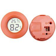 Sizet Mini LCD Digital Thermometer Hygrometer Fridge Freezer Tester Temperature Humidity Meter Detector-Orange