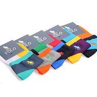 5Pair/Lot Polo Men Socks Colorful Casual Socks 5 Minutes of Yin and Yang Bottom Socks