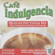 Caf&eacute; Indulgencia Mexican Hot Chocolate, 12 Count (Pack of 6) (Compatible with 2.0 Keurig Brewers) N19