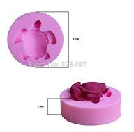 Small Size,Sea turtle Shape Hands Shape 3D Silicone Cake Mold N2