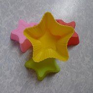 Cartoon Silicone Cake Mold Jelly mold /Chocolate molds Star style 4PCS N2