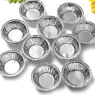 125Pcs Disposable Round Silver Foil Baking Cookie Cups Cake Tart Mold shopping N2