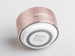 LinDon-Tech Portable Speakers - Super Mini Metal Desk Wireless Powerful Sound Portable Bluetooth Speaker with... N8