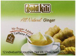 Gold Kili All Natural Ginger Beverage Brewing Bags, 1.68-Ounce Boxes (Pack of 6)