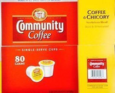 Community Coffee &amp; Chicory Box of 80 K-cups