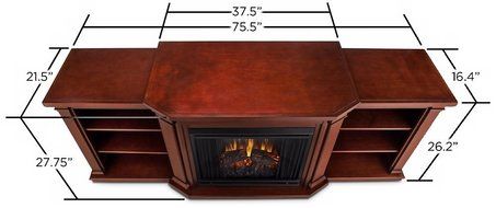 Real Flame Valmont Entertainment Center Electric Fireplace N5